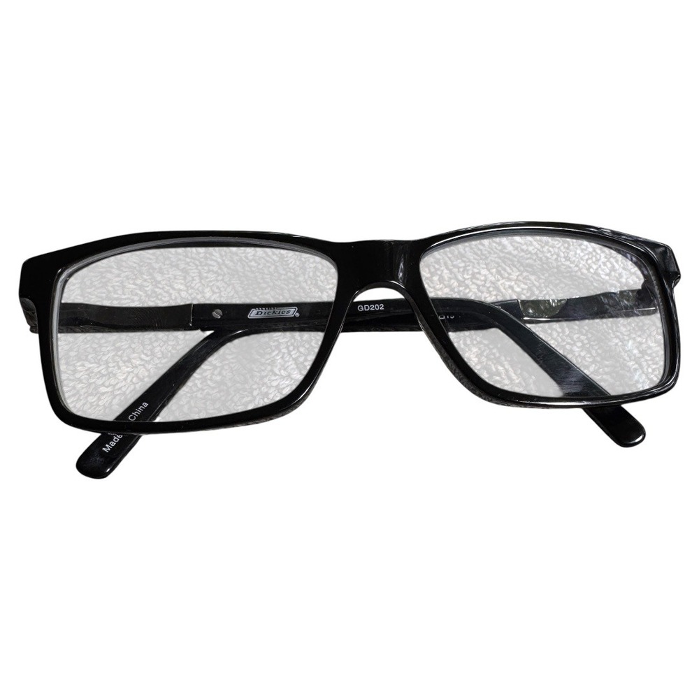 Dickies Black Frame‎ Glasses GD202 Rectangular Eyeglasses black mens 54[]15 140